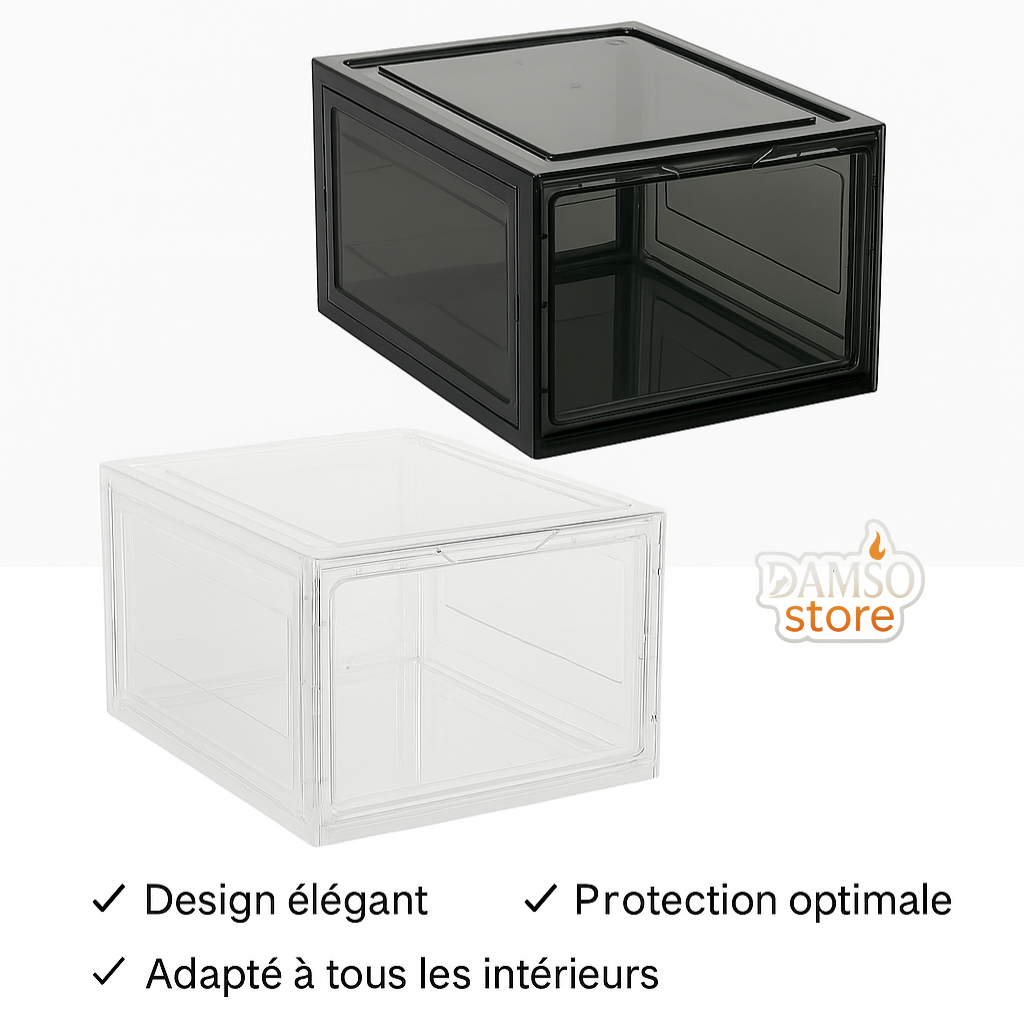 🧼 Boîte à Chaussures Premium – L’Organisation qui Sublime vos Sneakers