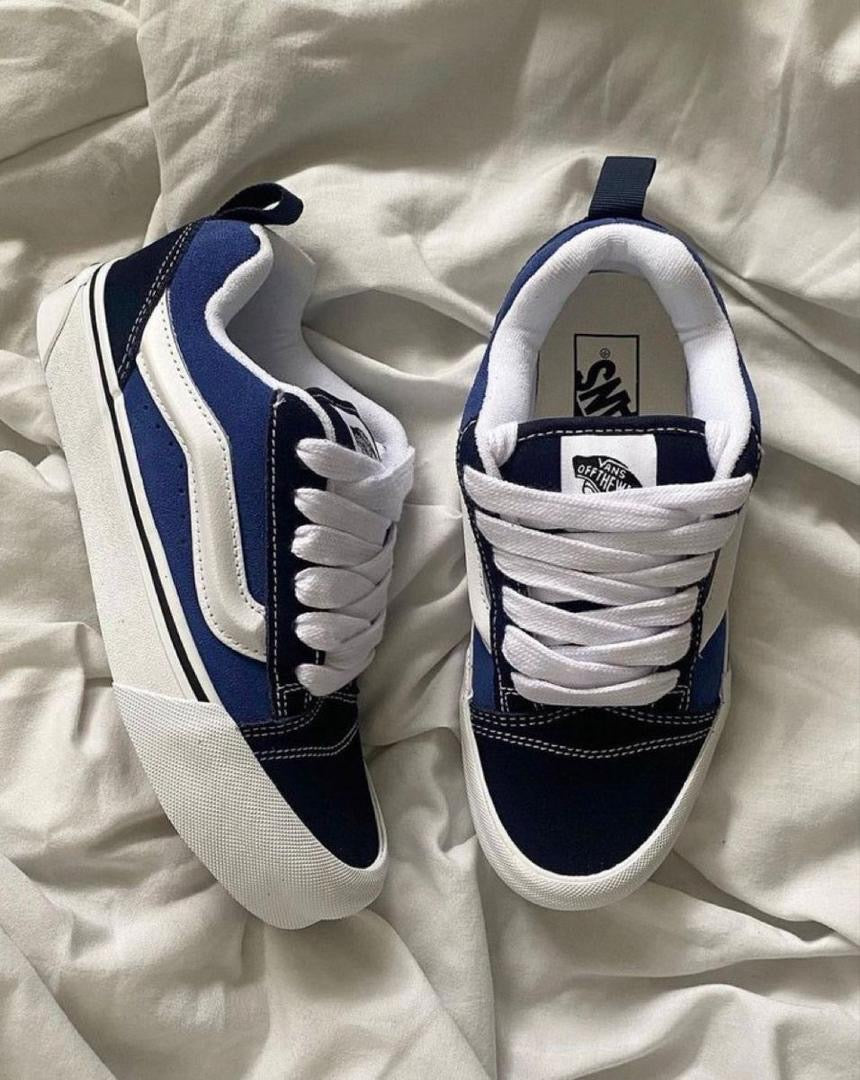 Vans knu school blue blanc