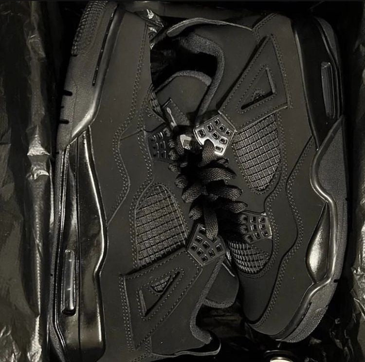 Air Jordan 4 black cat all black