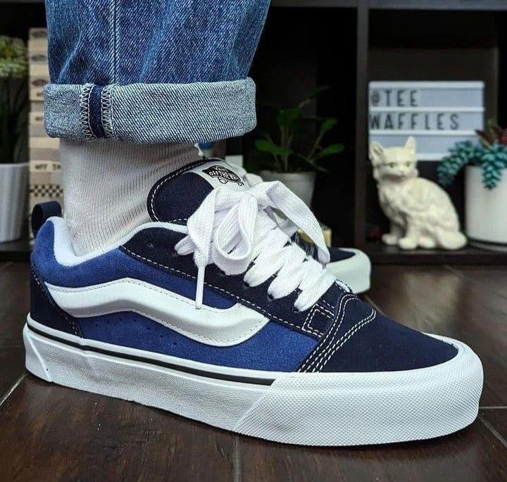 Vans knu school blue blanc