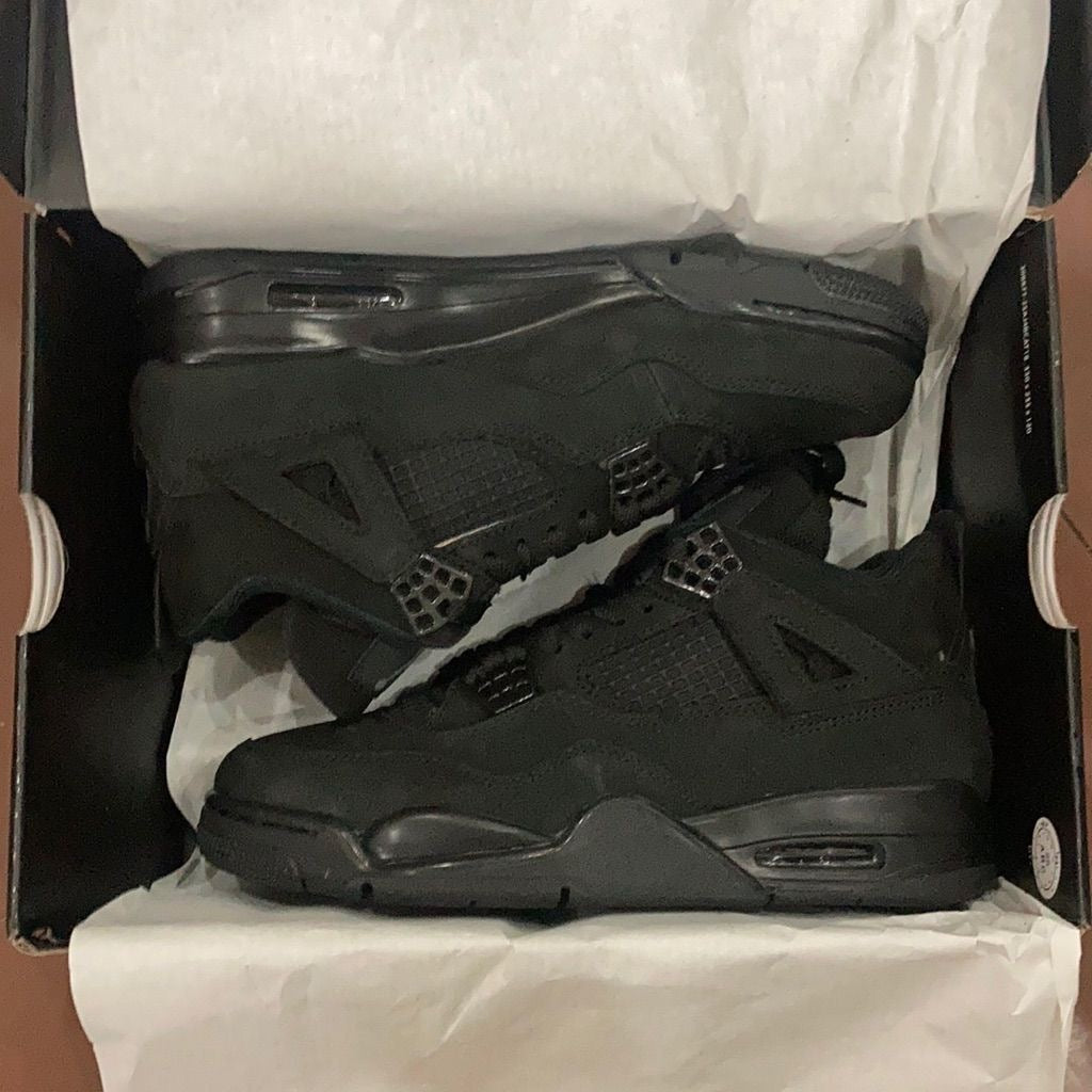 Air Jordan 4 black cat all black