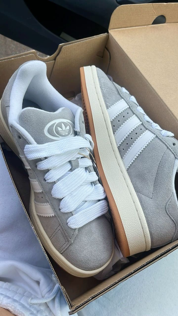Adidas Campus Suede Gris - Sneakers intemporelles en daim