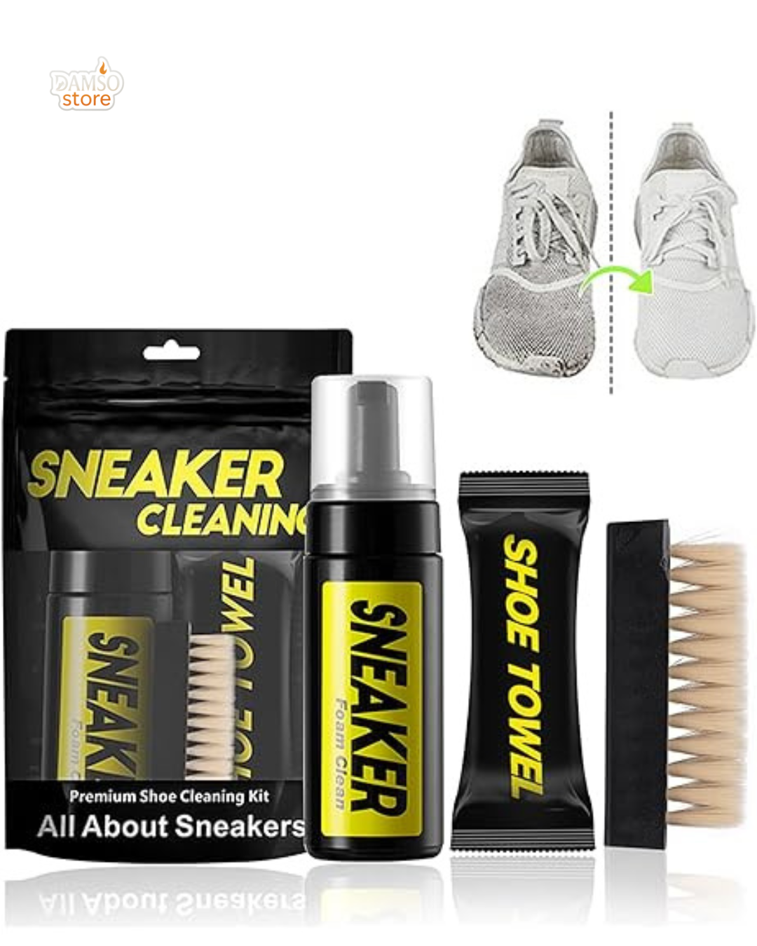 🧼 Kit de Nettoyage Pour Chaussures - Nettoyez, Protégez, Sublimez