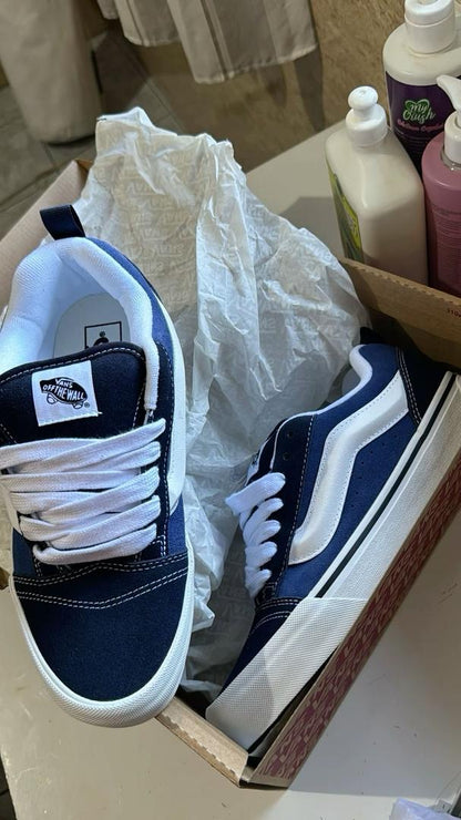Vans knu school blue blanc