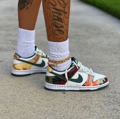 Nike Sb Dun Low Sail Multi- Camo