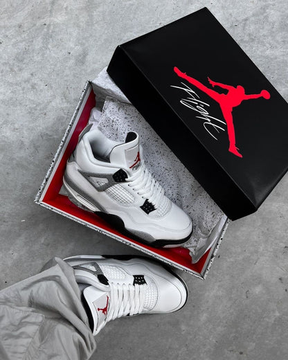 Air Jordan 4 White Cemant