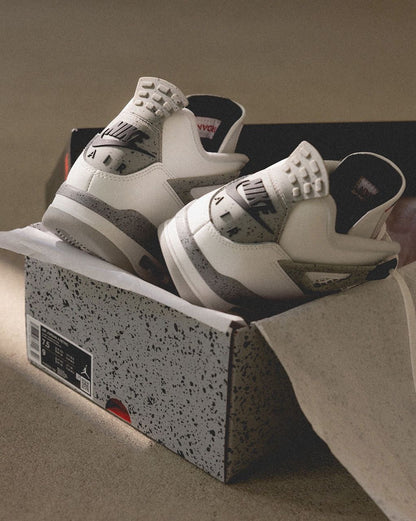 Air Jordan 4 White Cemant