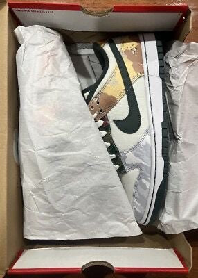 Nike Sb Dun Low Sail Multi- Camo