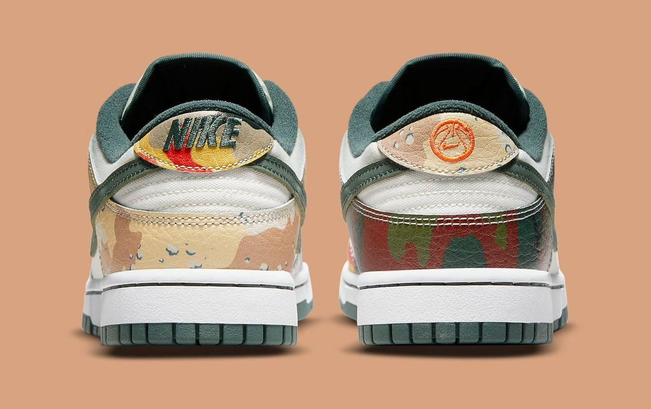 Nike Sb Dun Low Sail Multi- Camo