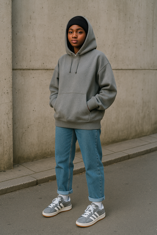 Adidas Campus Suede Gris - Sneakers intemporelles en daim