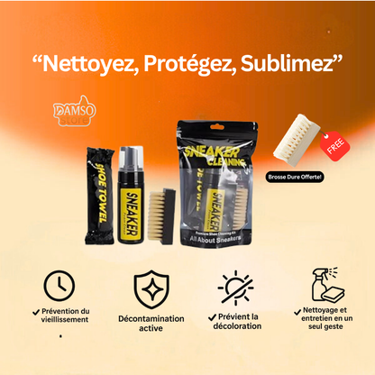 🧼 Kit de Nettoyage Pour Chaussures - Nettoyez, Protégez, Sublimez