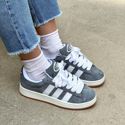 Adidas Campus Suede Gris - Sneakers intemporelles en daim